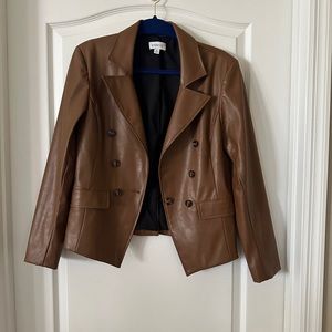 Evereve Faux Leather Blazer